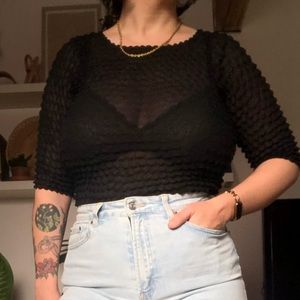 Vintage Smocked Y2K Accordion LaSenzaGirl Shirt